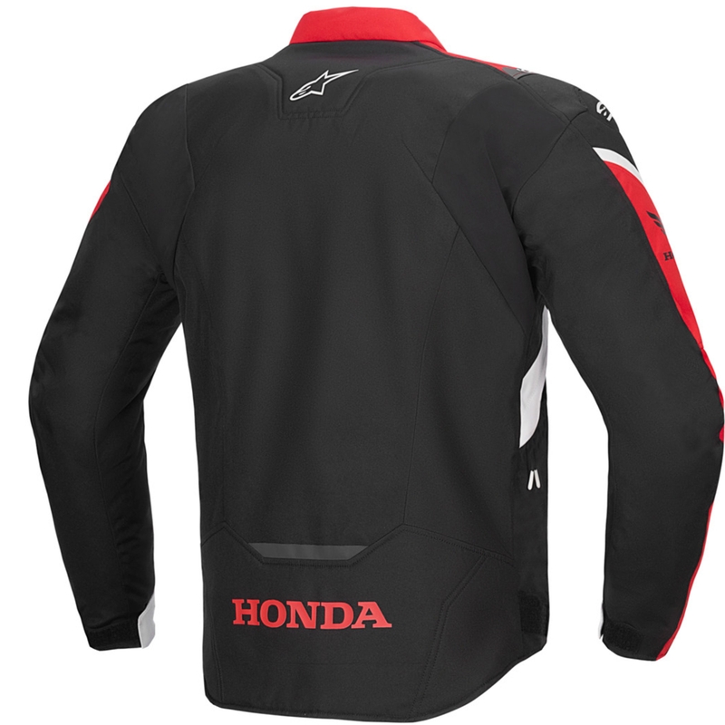 Alpinestars T-Jaws V4 Wasserdichte Motorradjacke Honda Collection Schwarz-Rot-Weiß