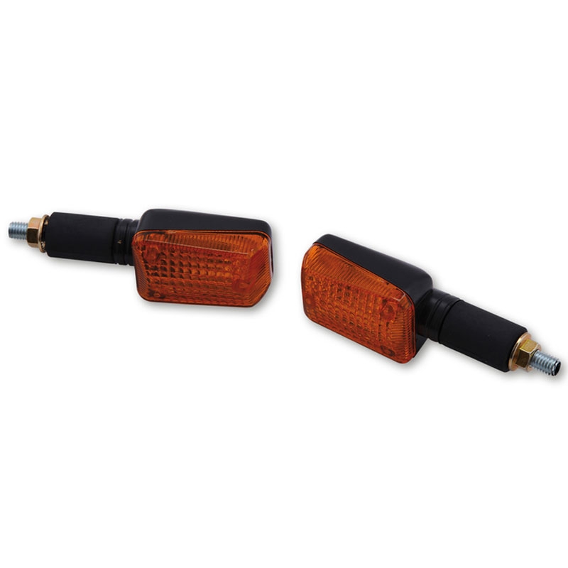 Motorradblinker Highsider Smart Mini lang schwarz