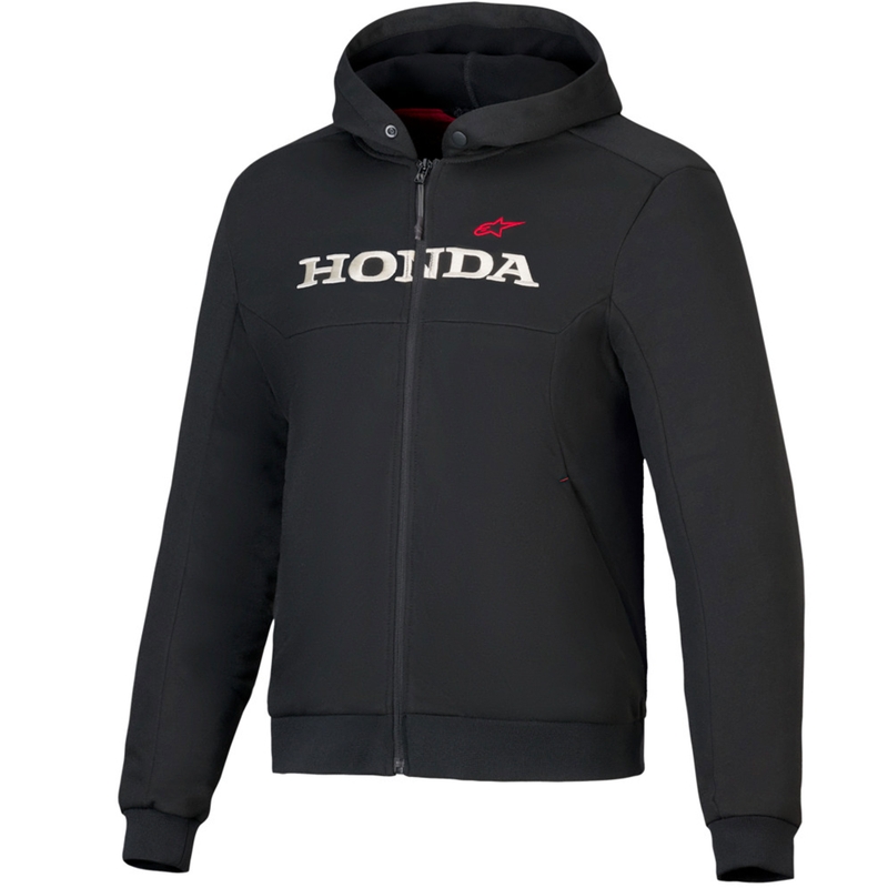 Alpinestars Chrome V3 Sport Hoodie Honda Kollektion schwarz-beige-rot