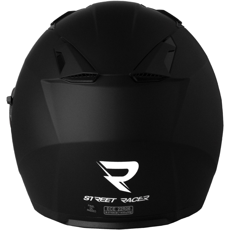 Offener Motorradhelm Street Racer Sonic Mattschwarz - II. Qualität