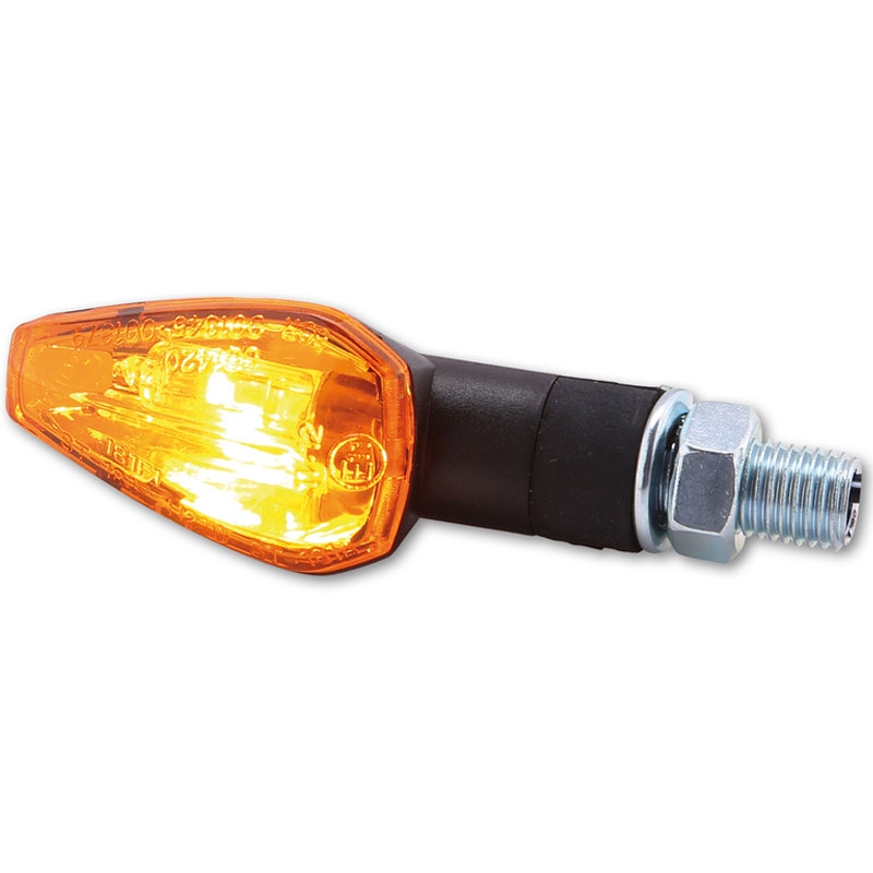 Motorradblinker Highsider Smart Peak kurz schwarz