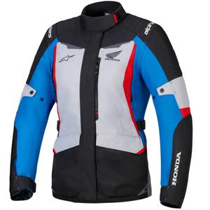Alpinestars Stella ST-1 Wasserdichte Damen Motorradjacke Honda Kollektion grau-blau-schwarz-rot