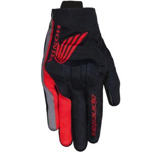 Motorradhandschuhe Alpinestars Reef V2 Honda Collection Schwarz-Rot-Grau