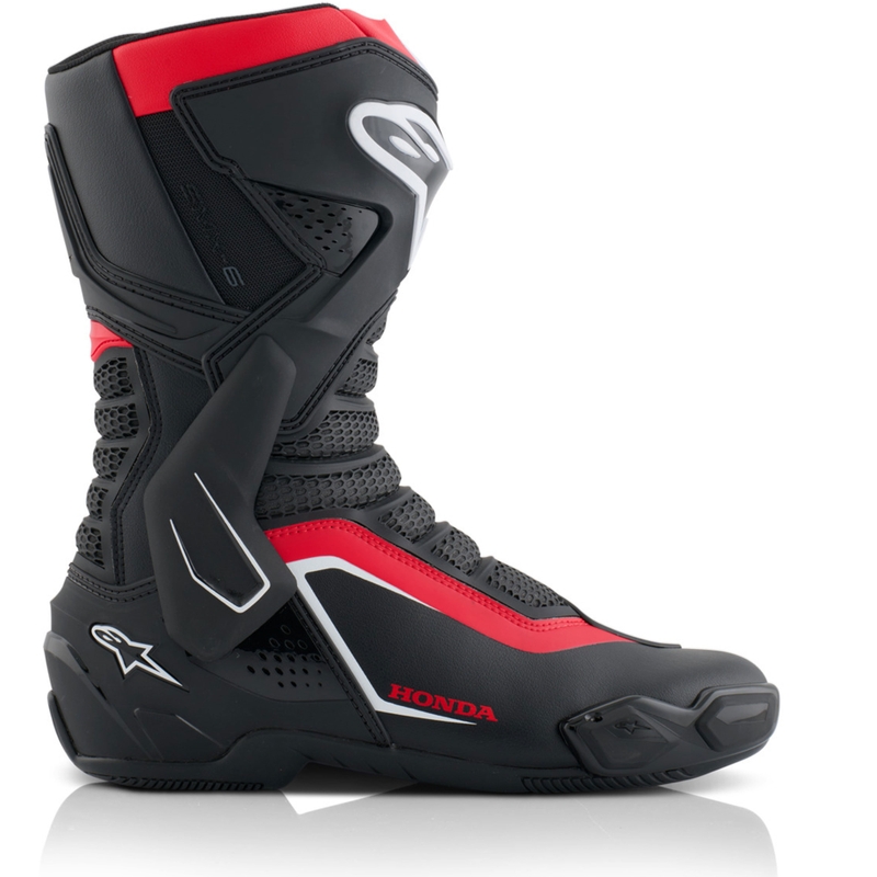Motorradstiefel Alpinestars SMX-6 V3 Honda Collection Schwarz-Rot-Weiß