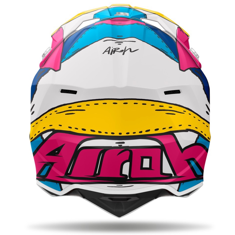 Motocross-Helm Airoh Wraaap Paint matt mehrfarbig