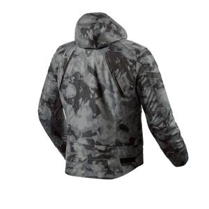 Dunkelgraue Motorradjacke Revit Flare 3 H2O in Tarnfarbe