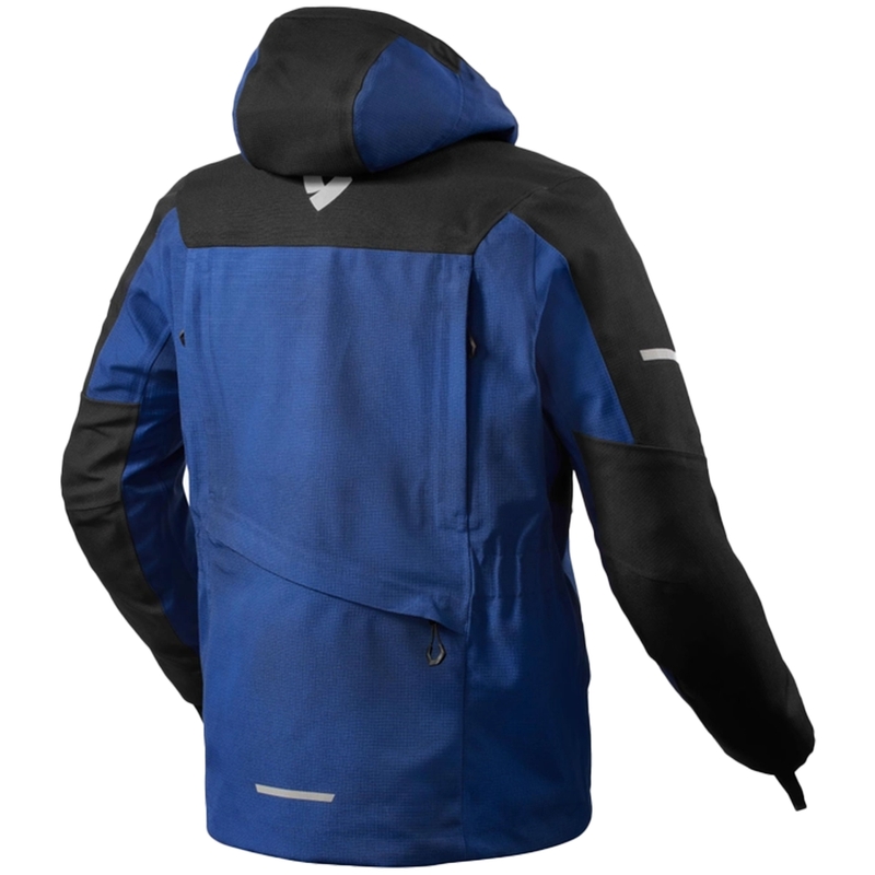 Motorradjacke Revit Tectonic H2O schwarz-blau