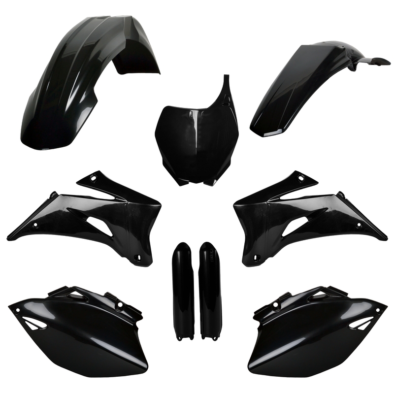 Satz Kunststoffteile POLISPORT schwarz für YAMAHA YZ 450 F 2008-2009