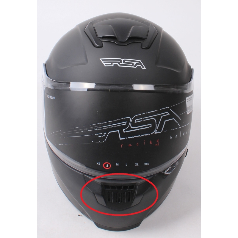 Motorradhelm RSA SR-01 schwarz matt - Qualität II