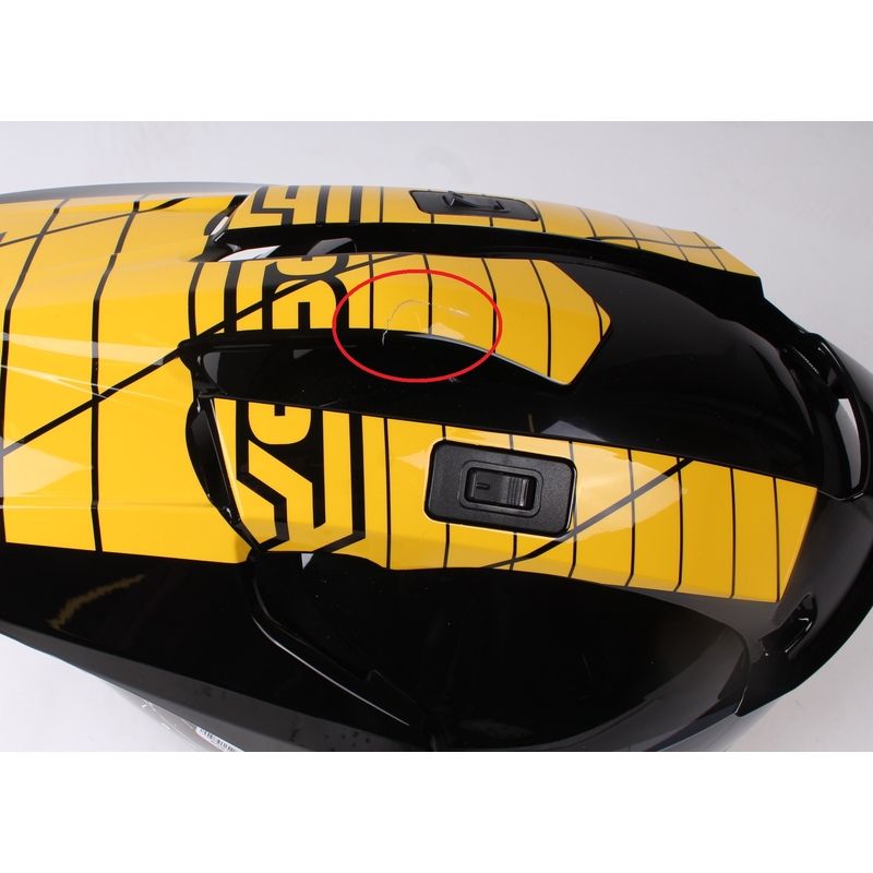 Endurohelm mit Sonnenblende RSA MX-01 schwarz/grau/gelb - Qualität II
