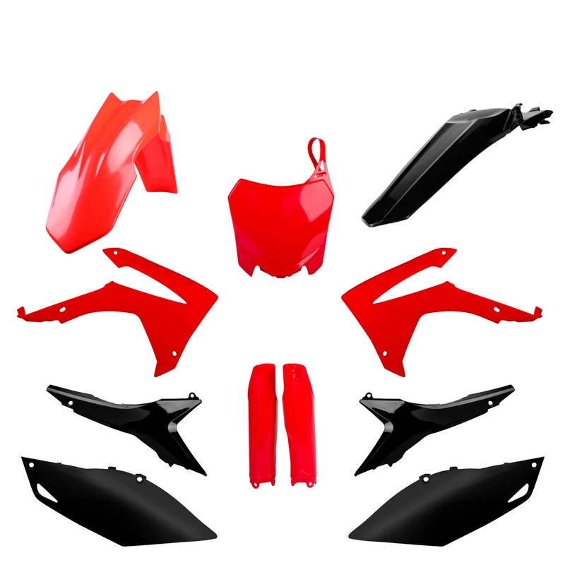 Satz Kunststoffteile POLISPORT red cr05/black für HONDA CRF 450 R 2013-2016, HONDA CRF 250 R 2014-2017