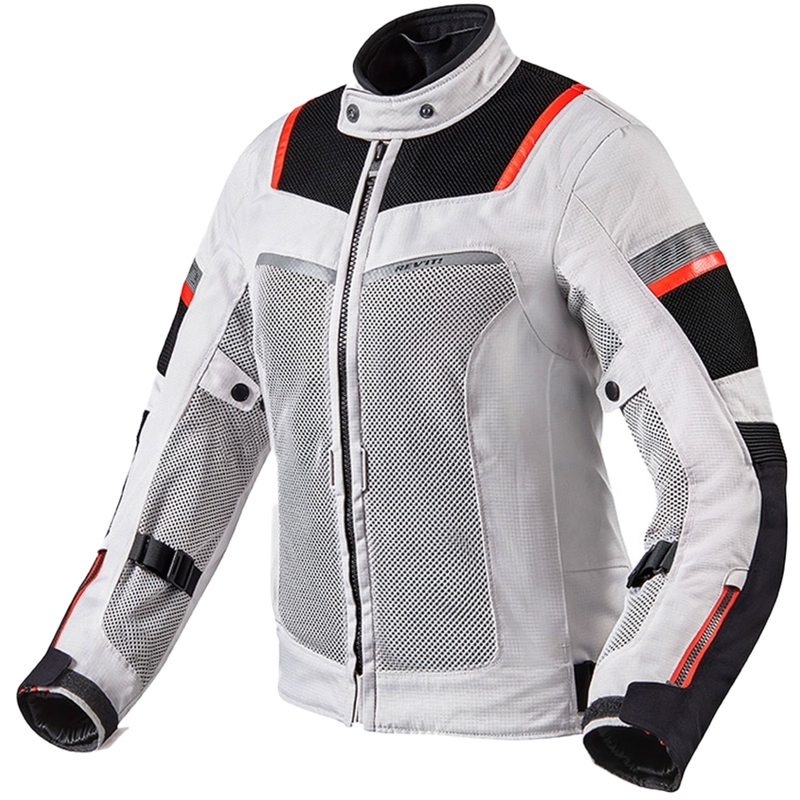 Revit Tornado 3 Damen Motorradjacke Silber und Schwarz Ausverkauf