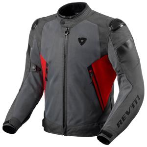 Revit Control Air H2O Motorradjacke grau und rot