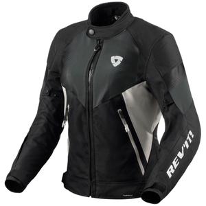 Revit Control H2O schwarz-silberne Motorradjacke für Damen