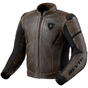 Revit Parallax Leder-Motorradjacke braun
