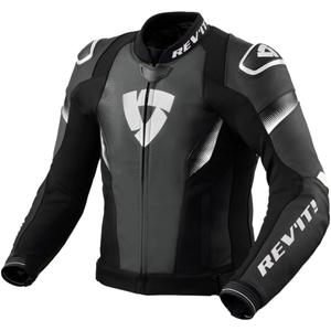Leder-Motorradjacke Revit Control schwarz-weiß