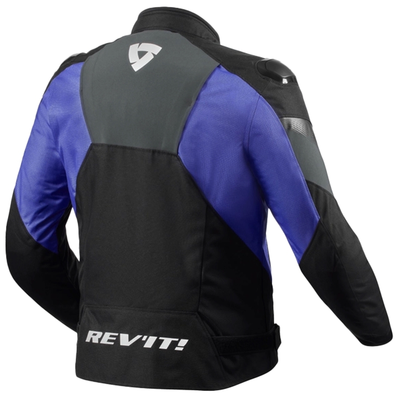 Motorradjacke Revit Control H2O schwarz-blau