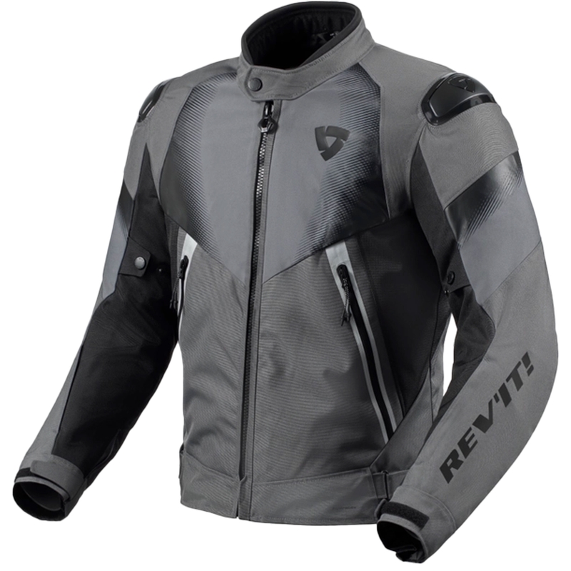 Revit Control H2O Motorradjacke grau-schwarz