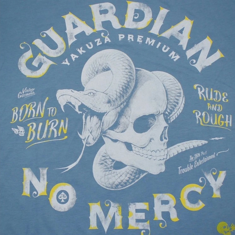 Yakuza Premium Guardian No Mercy T-Shirt blau