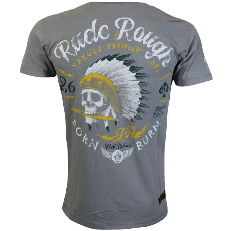 Yakuza Premium Rude and Rough T-Shirt - Los Angeles grau