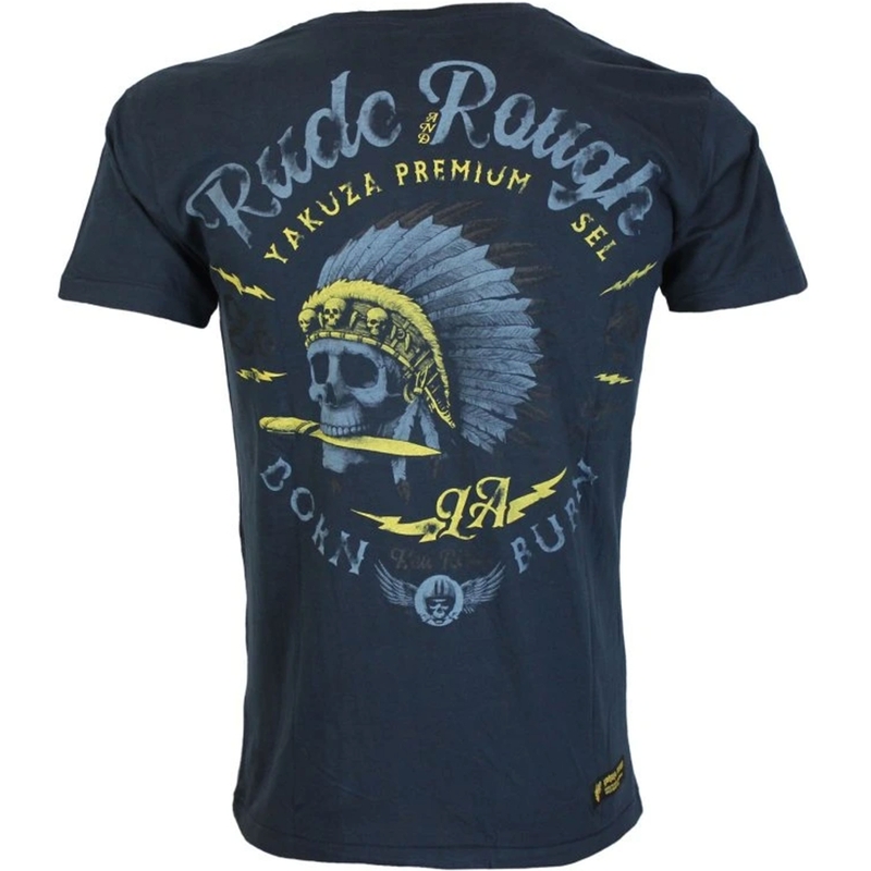 Yakuza Premium Rude and Rough T-Shirt - Los Angeles dunkelblau