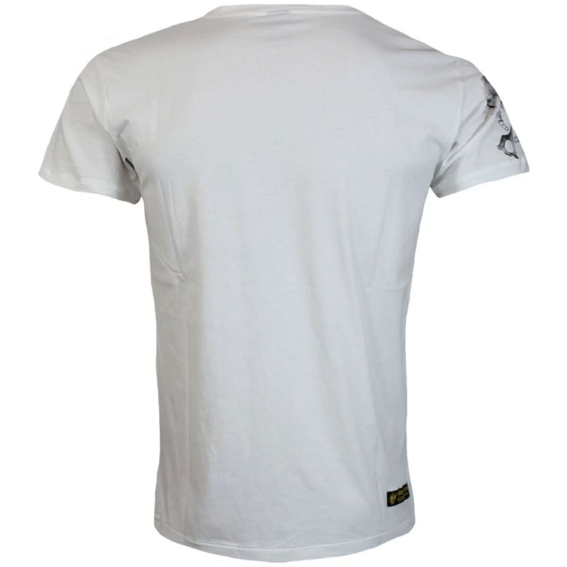 Yakuza Premium Rude and Rough Born to Burn T-Shirt - Los Angeles weiß