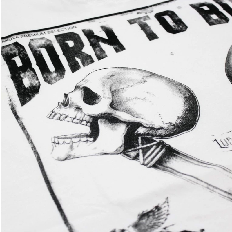 Yakuza Premium Rude and Rough Born to Burn T-Shirt - Los Angeles weiß