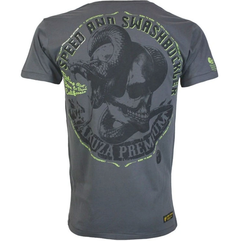 Yakuza Premium Speed und Swashbuckler T-Shirt dunkelgrau