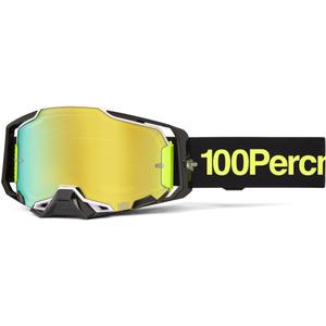100 % Armega Orban Motocross-Brille mit goldenem Plexiglas