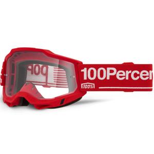 100% Accuri 2 Wolg Motocrossbrille mit klarem Plexiglas