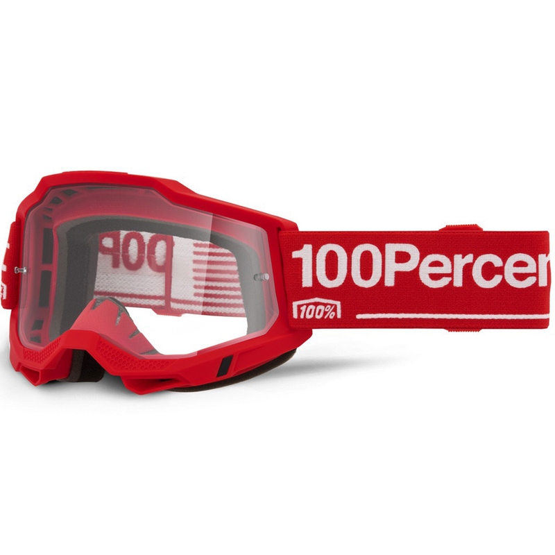100% Accuri 2 Wolg Motocrossbrille mit klarem Plexiglas
