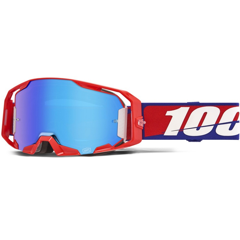 Motocrossbrille 100% ARmatic Best mit blauem Plexiglas