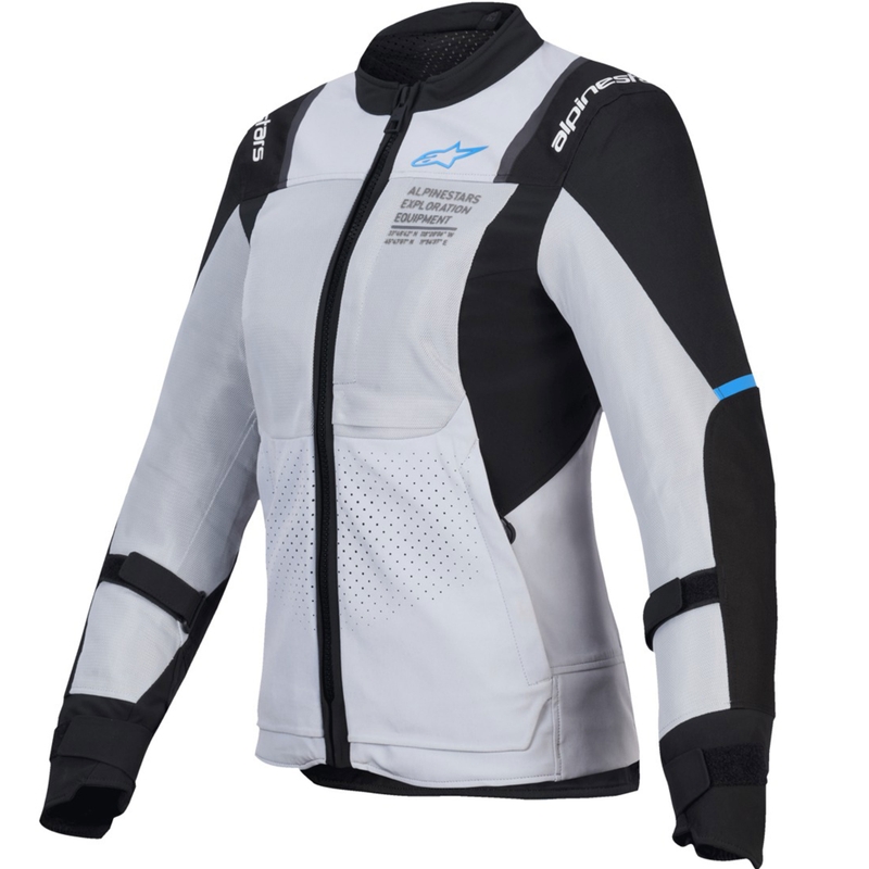 Alpinestars Stella ST-2 Air Damen Motorradjacke hellgrau-schwarz