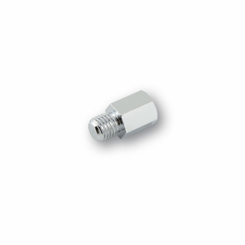 Adapter für Highsider Smart Spiegel von Rechtsgewinde M8 auf Rechtsgewinde M10, chrom