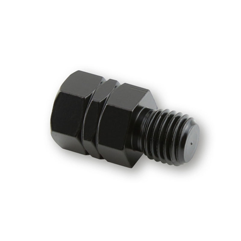 Adapter für Highsider Smart Spiegel von Linksgewinde M10 auf Rechtsgewinde M10 schwarz