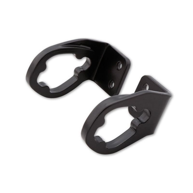 Original LED-Blinkerhalter Highsider Pro für Ducati Motorrad-Kennzeichen, schwarz