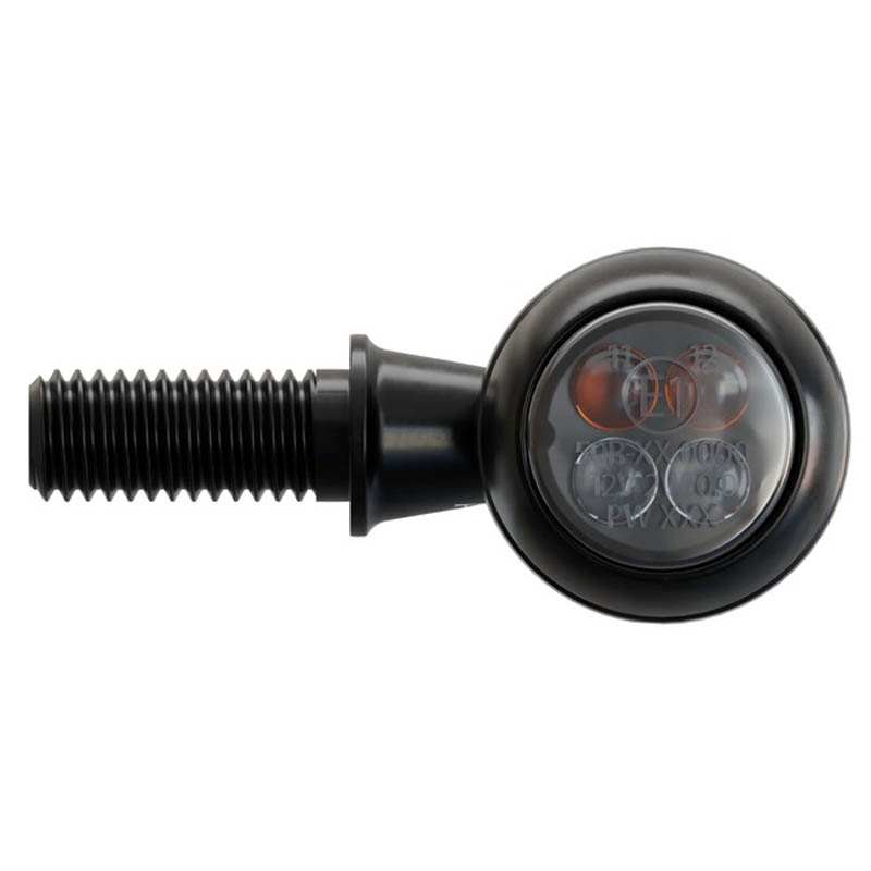 Motorradblinker Highsider Smart Circula-S LED 3in1 schwarz