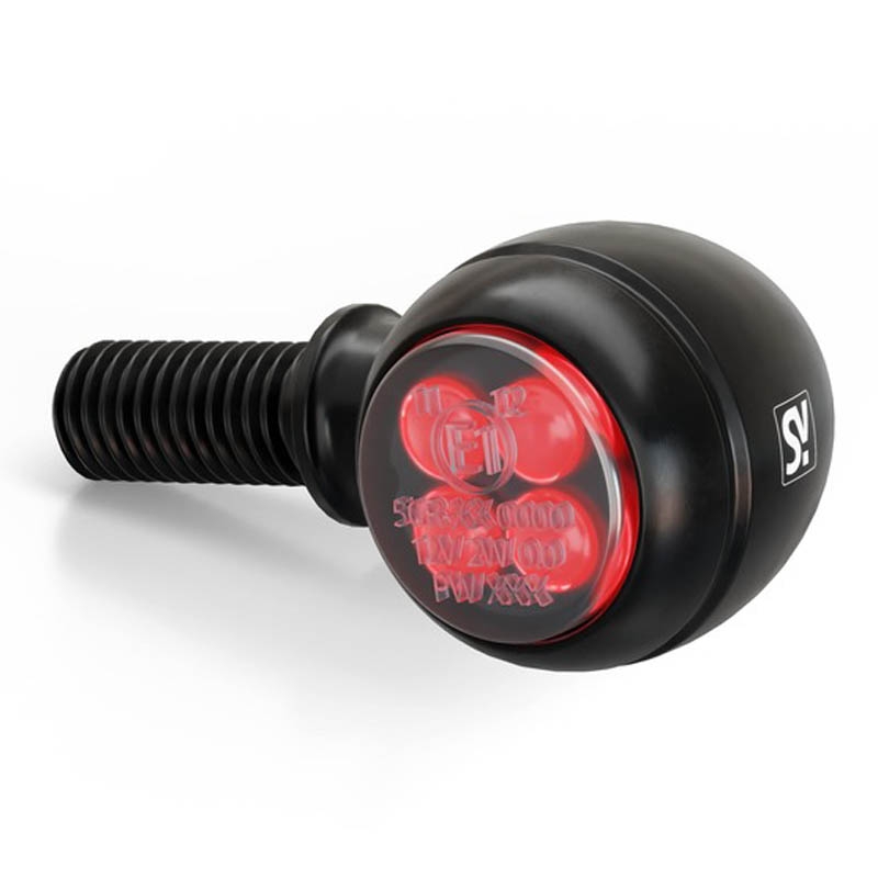 Motorradblinker Highsider Smart Circula-S LED 3in1 schwarz