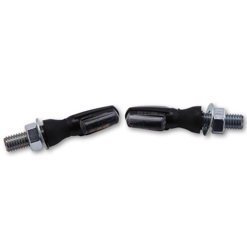 Motorradblinker Highsider Smart SPARK LED schwarz mit Rauchglas