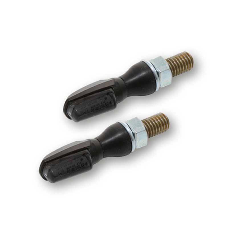 Motorradblinker Highsider Smart SPARK LED schwarz mit Rauchglas
