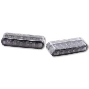 Motorradblinker Highsider Smart Shorty LED rauchgrau