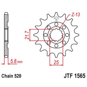 Ritzel JT JTF 1565-13 13T, 520