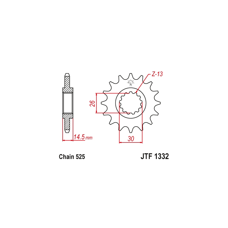 Ritzel JT 15T, 525