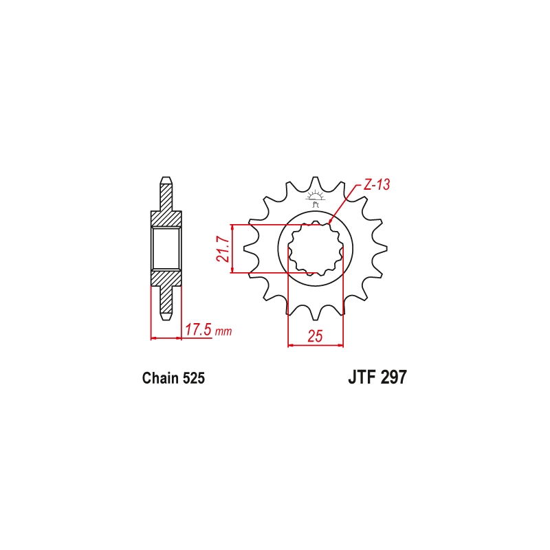Ritzel JT 15T, 525
