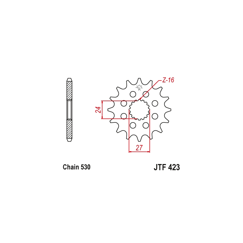 Ritzel JT 18T, 530