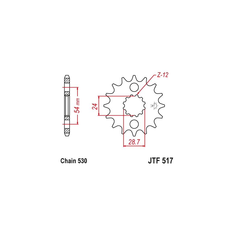 Ritzel JT 17T, 530