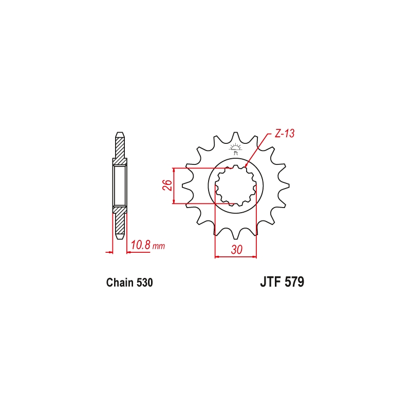 Ritzel JT 18T, 530