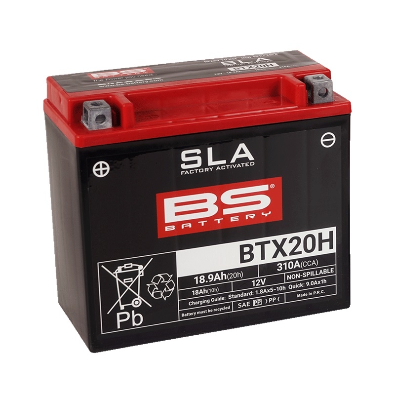 Werkaktivierte Motorradbatterie BS-BATTERY