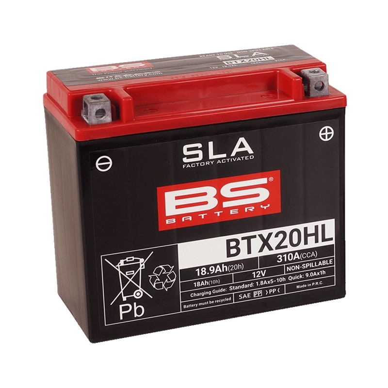 Werkaktivierte Motorradbatterie BS-BATTERY SLA