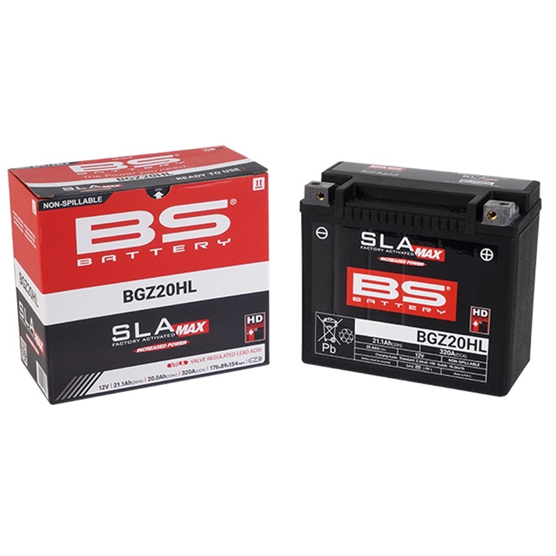 Werkaktivierte Motorradbatterie BS-BATTERY SLA MAX